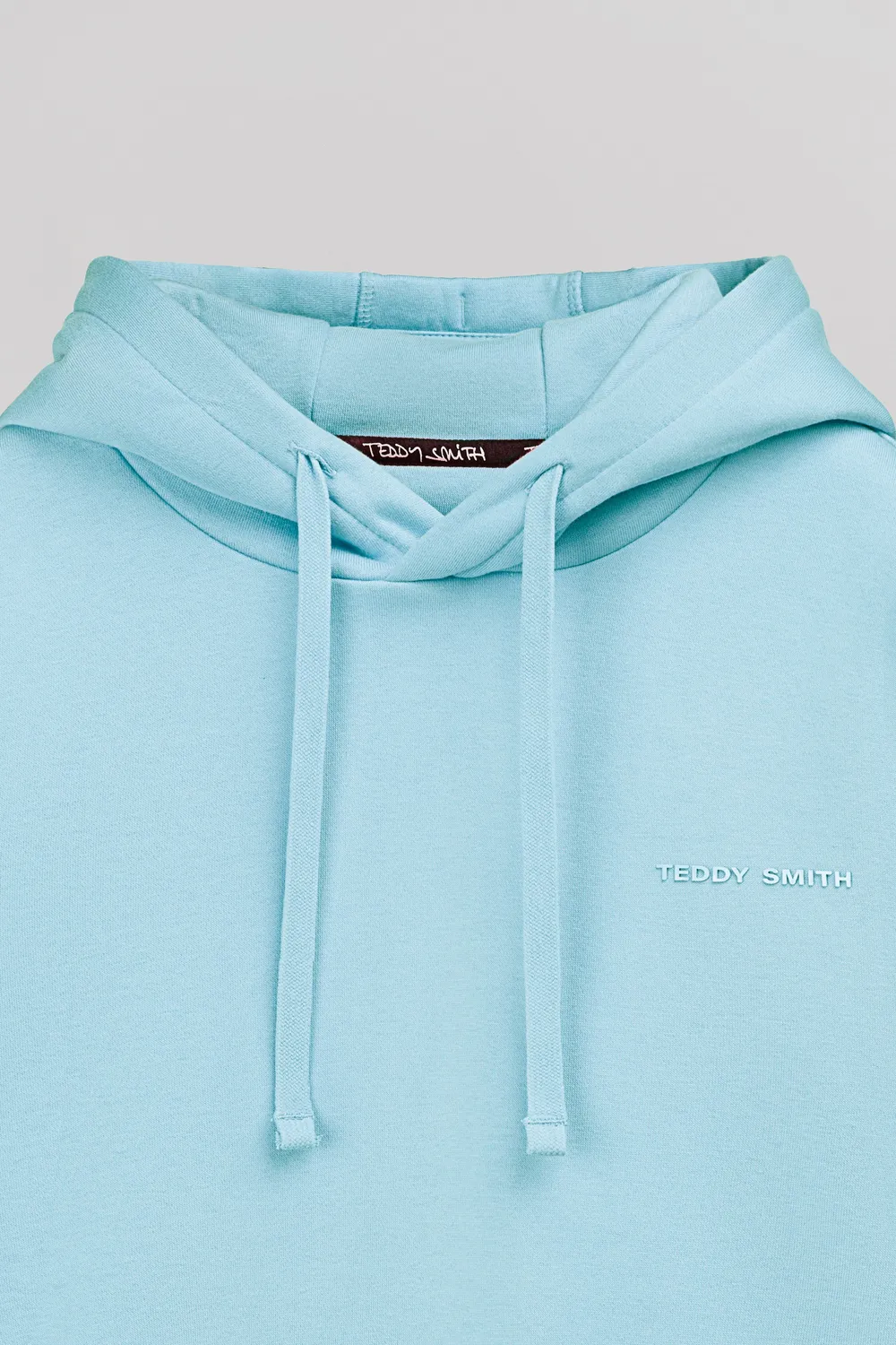 Teddy Smith S-Nark Hoody felpa cappuccio blu lagon felpata