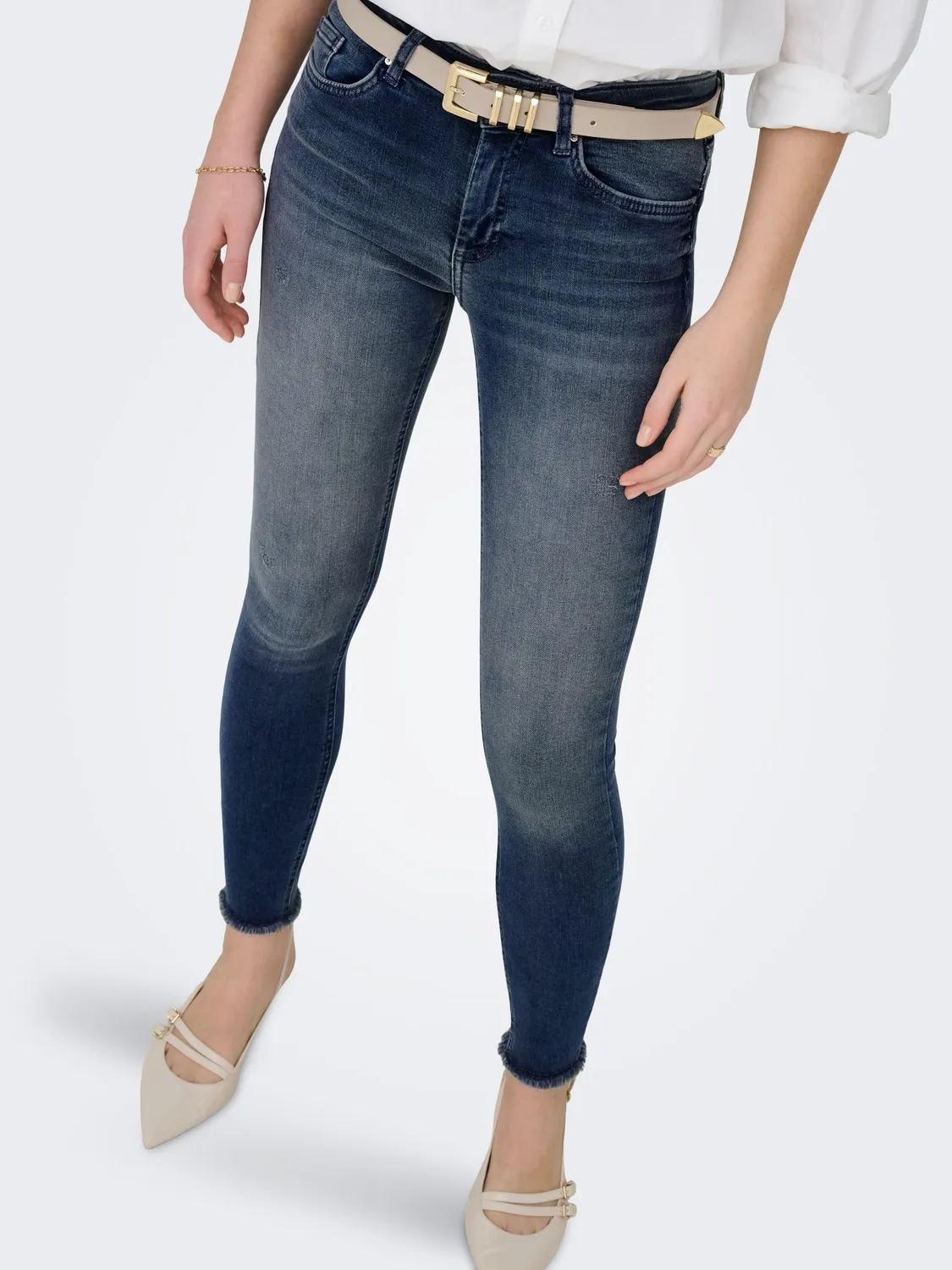 ONLY ONLBLUSH Life Jeans Skinny Donna XL/30L Grigio