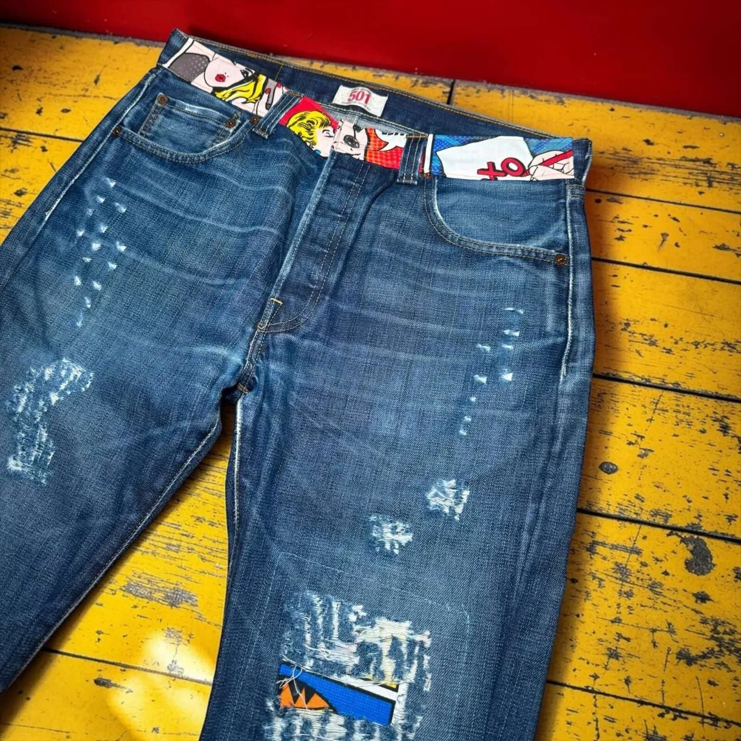Levi’s Vintage Fumetti jeans tessuto vignette