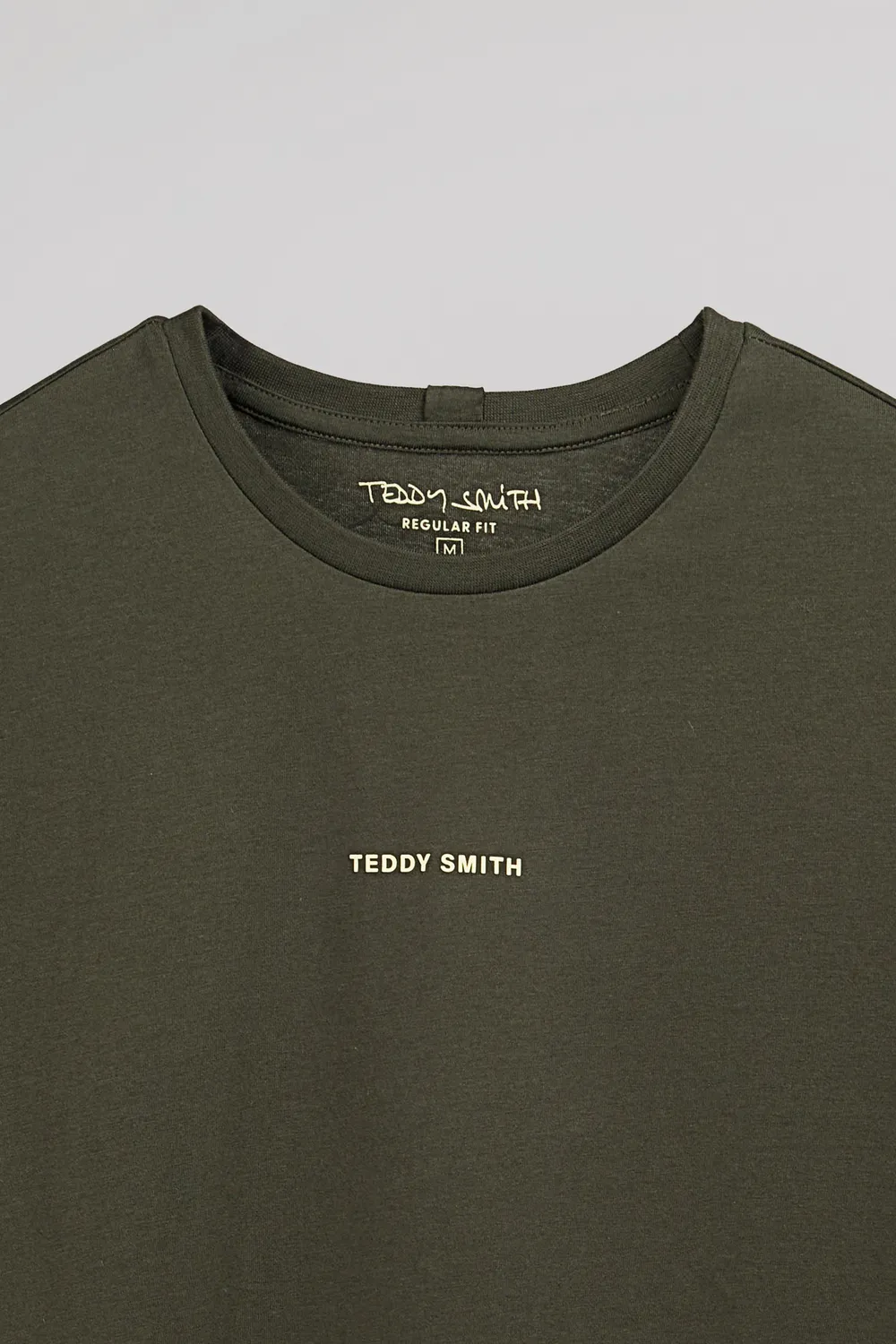 Teddy Smith T-Soy 2 MC T-shirt Uomo Kaki Cotone