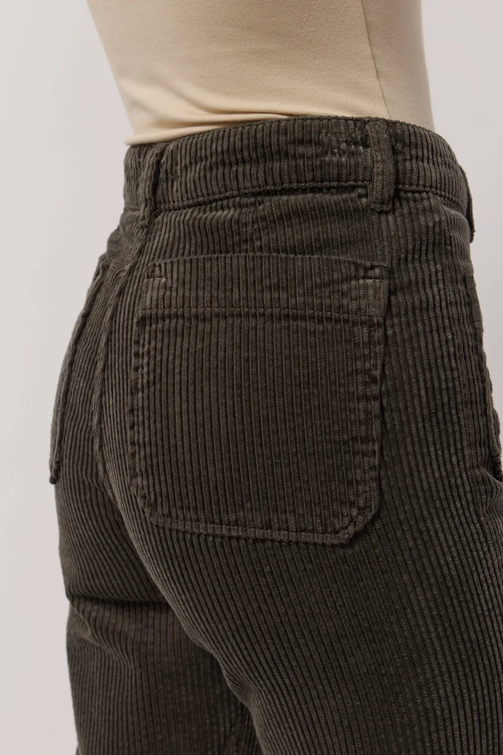 Acquaverde Melvil pantalone Mousse flare velluto