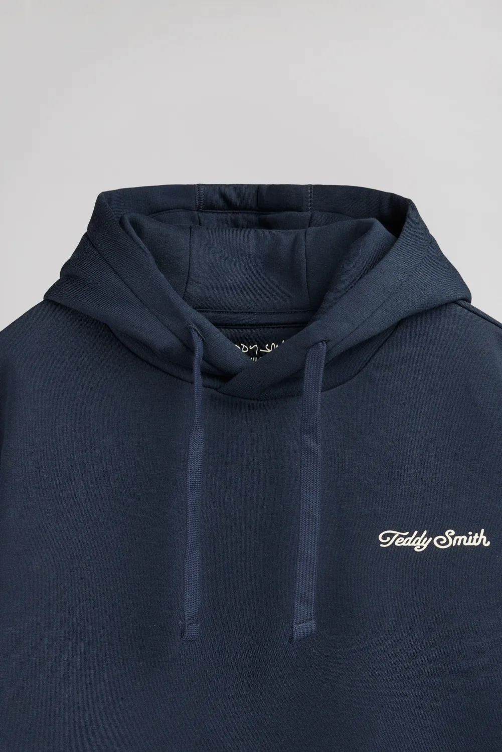 Teddy Smith S-Minimalist Felpa Cappuccio Uomo Total Navy