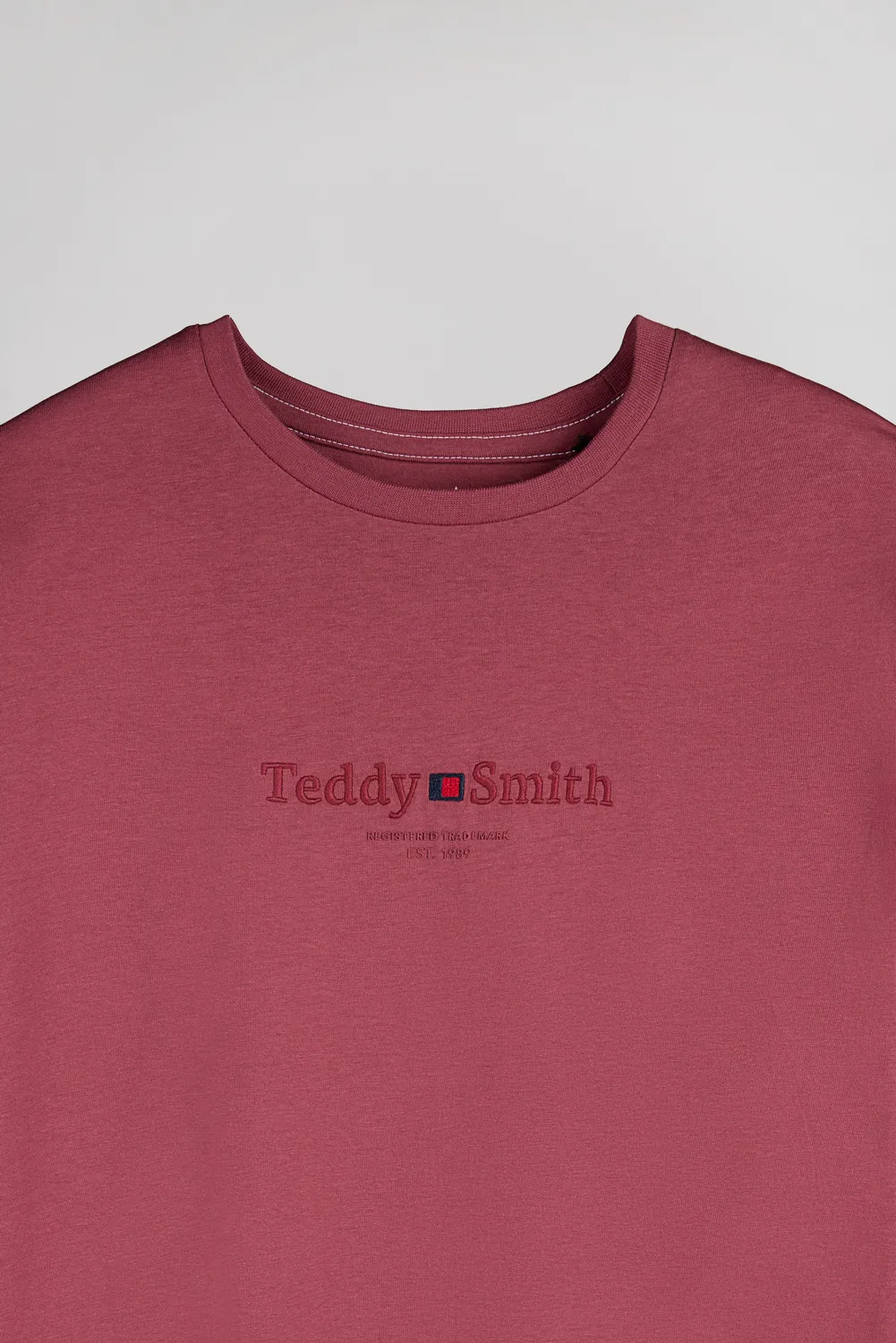Teddy Smith T-Jim MC maglietta uomo lampone