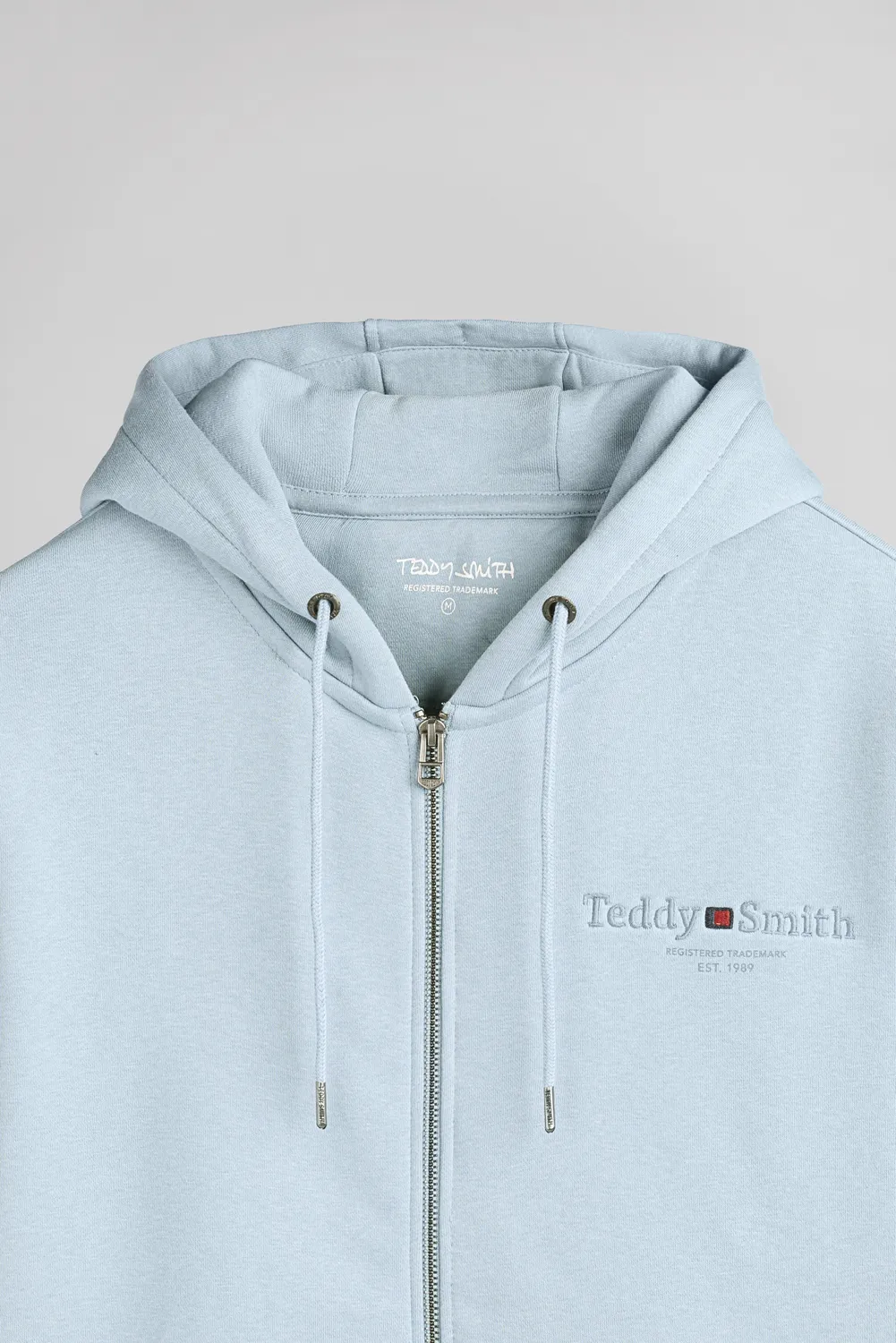 Teddy Smith Giclass Jim HZ Felpa Uomo Azzurra Zip