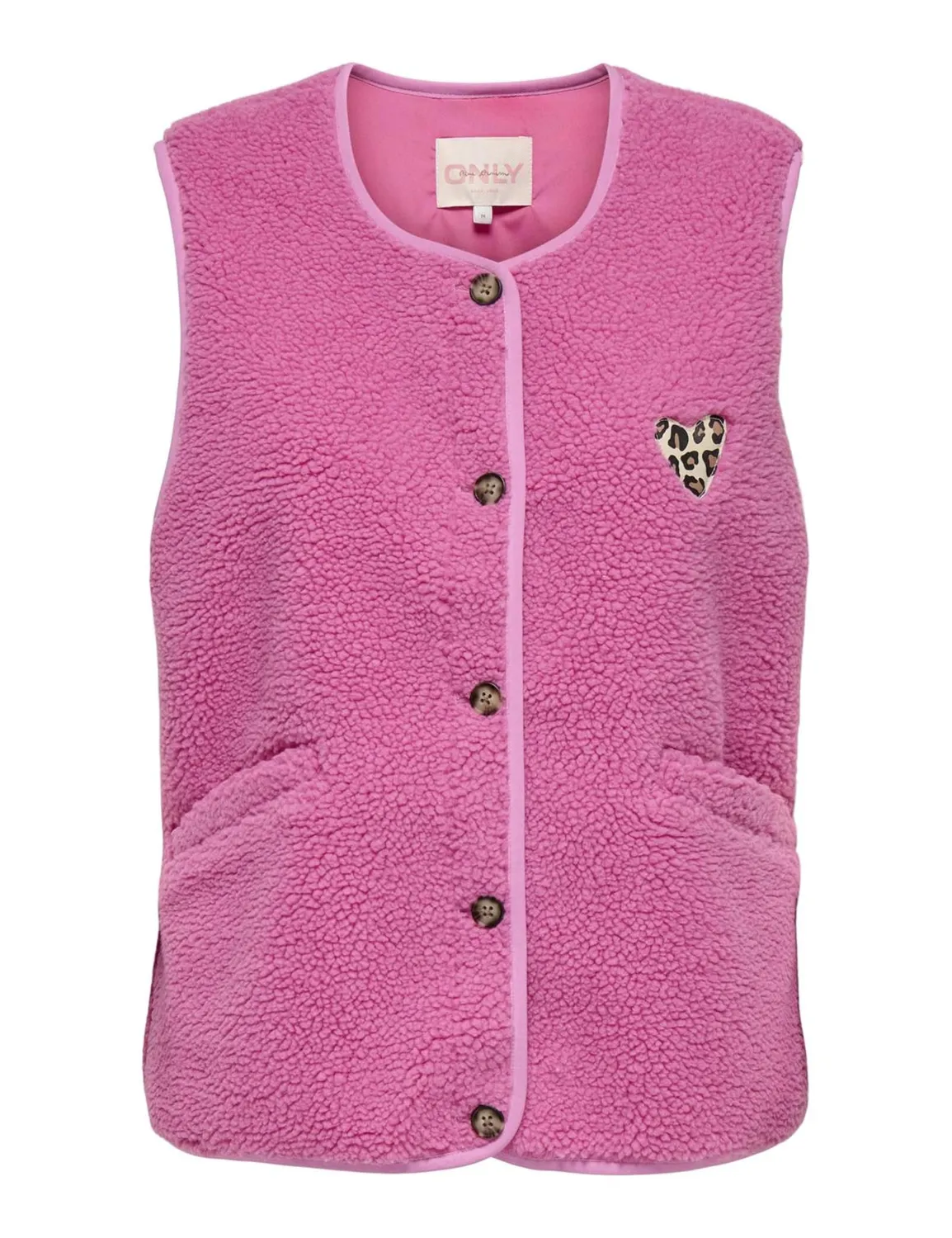 ONLY Onlbaby Life Gilet Teddy L pelo sintetico