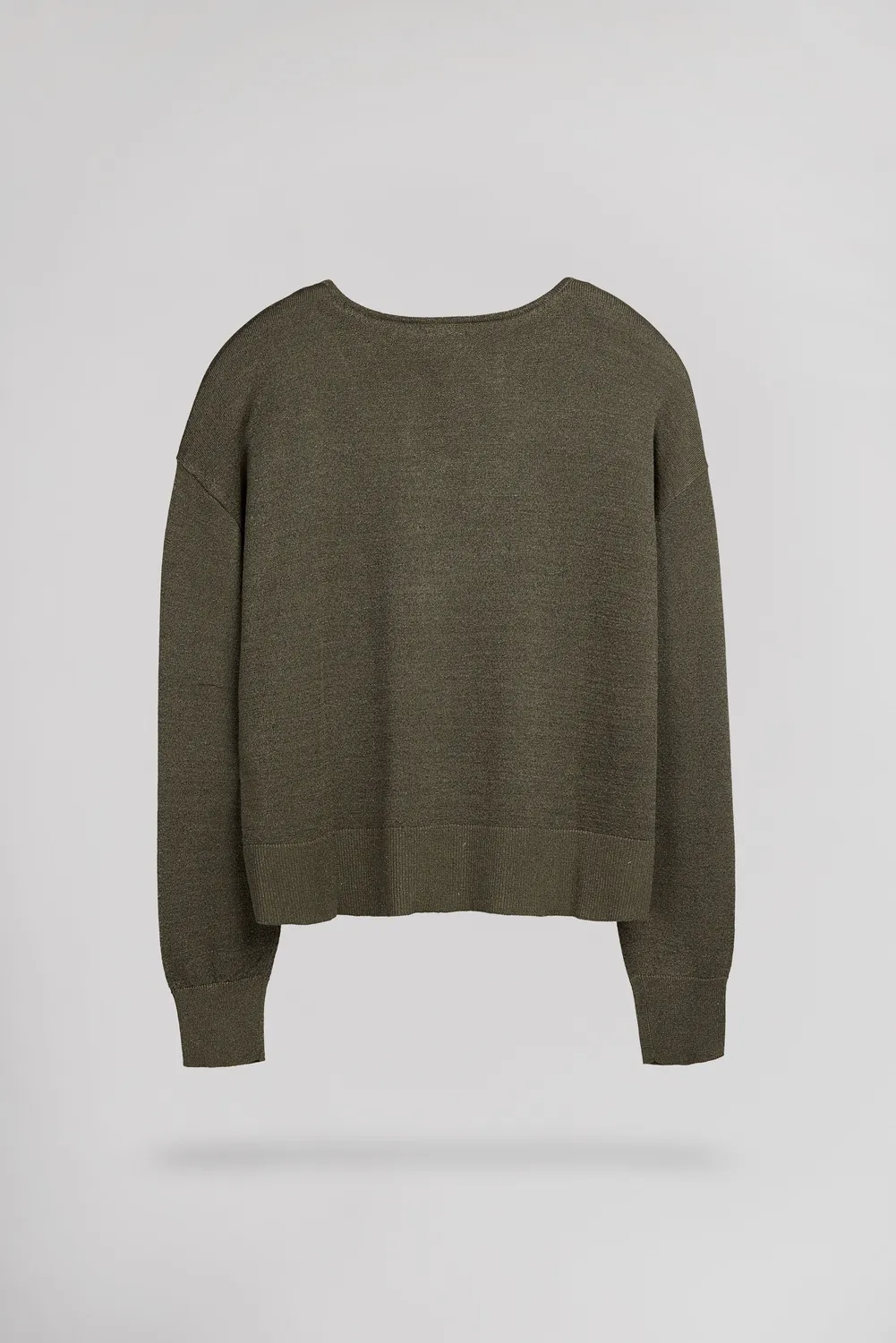 Teddy Smith P-Lizie pull donna kaki lurex scollo V