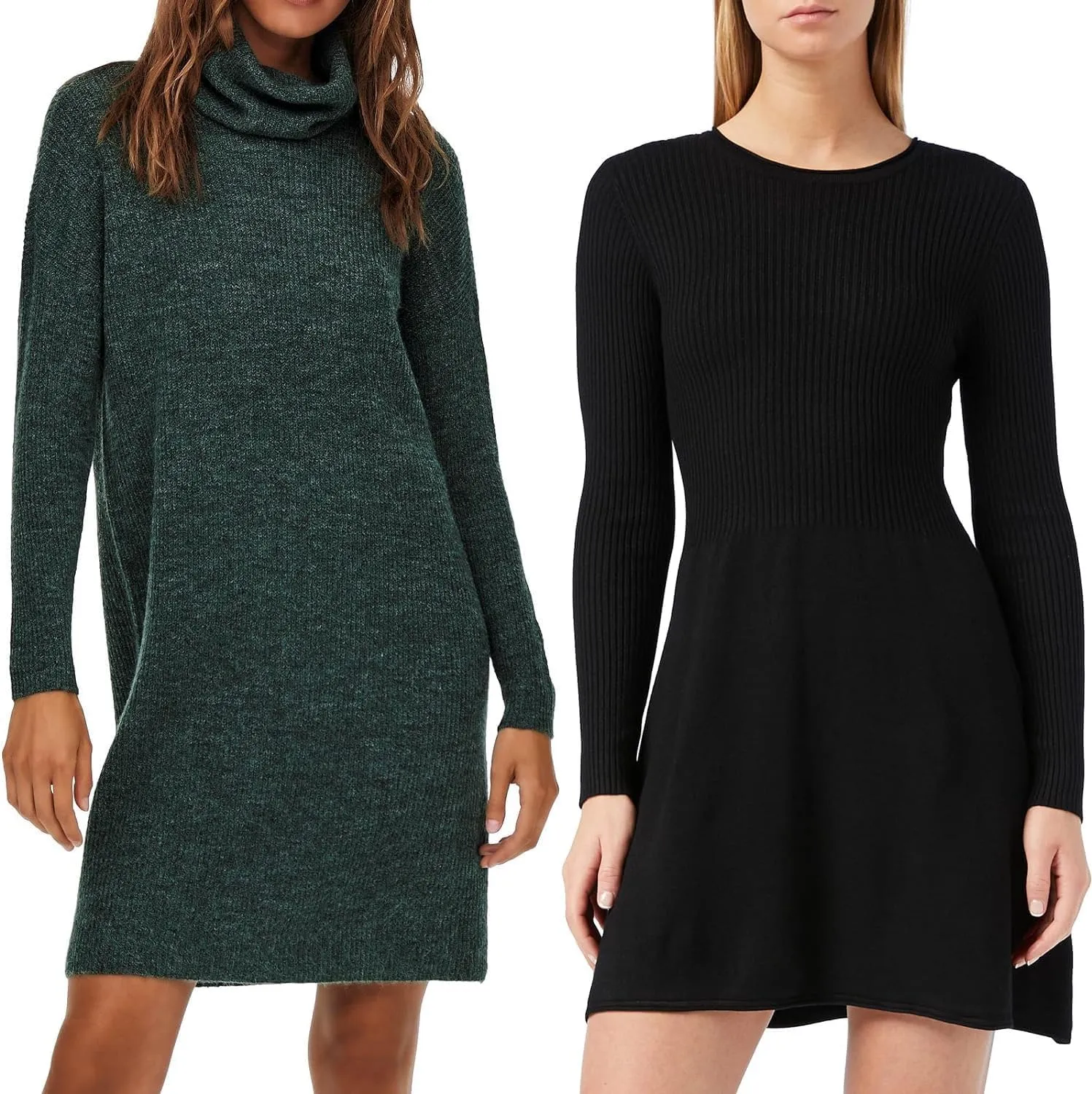 Only Onljana abito corto donna in maglia dolcevita