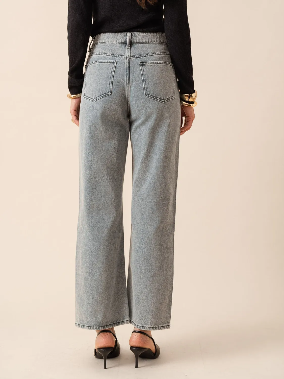 Oraije Raphael jeans straight loose verde
