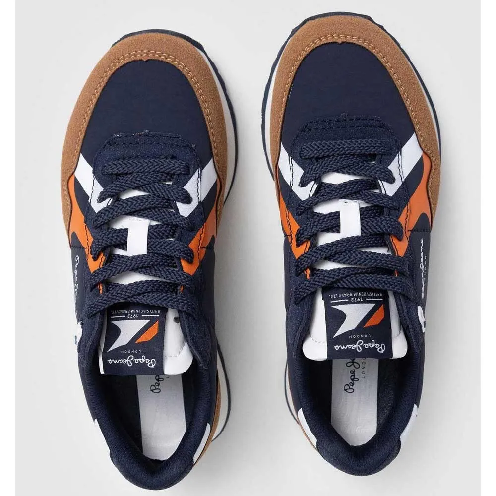 Pepe Jeans Brit Rump B sneakers bambino verde suola gomma