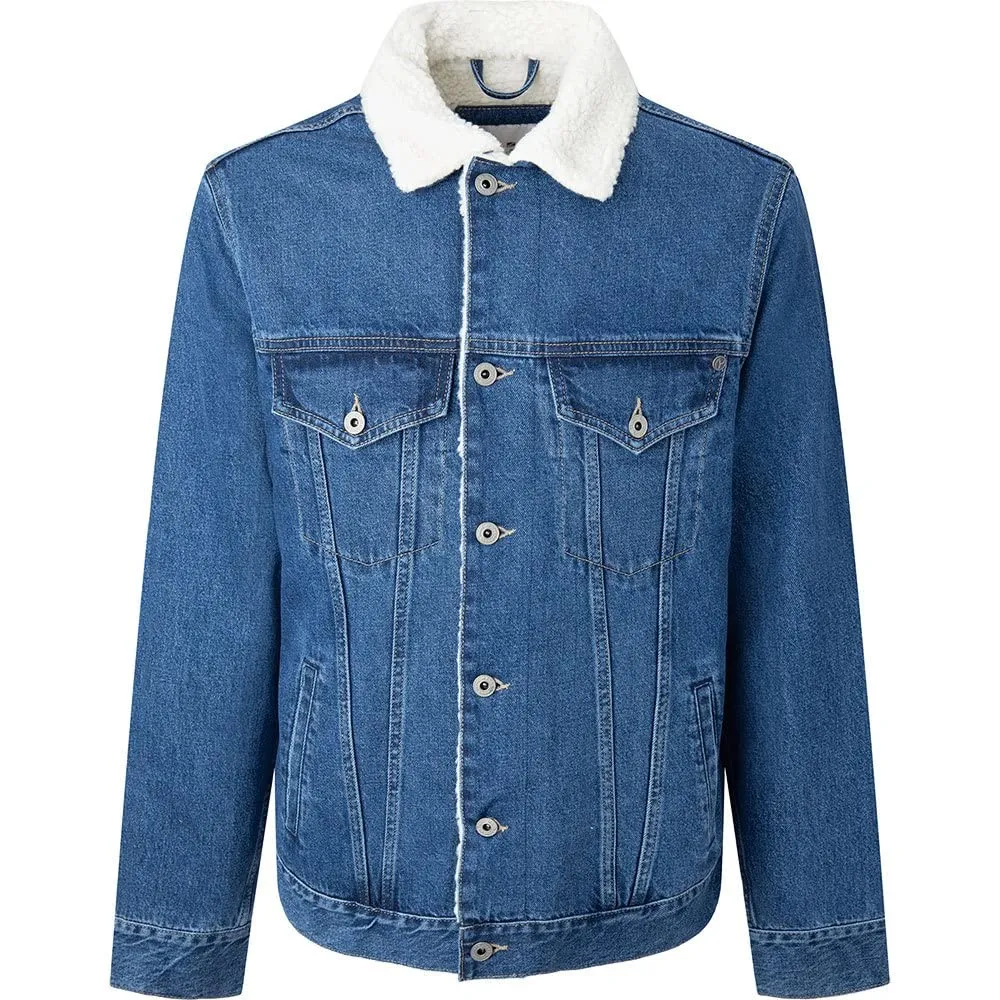 Pepe Jeans London Pinner Dlx giacca jeans uomo blu denim