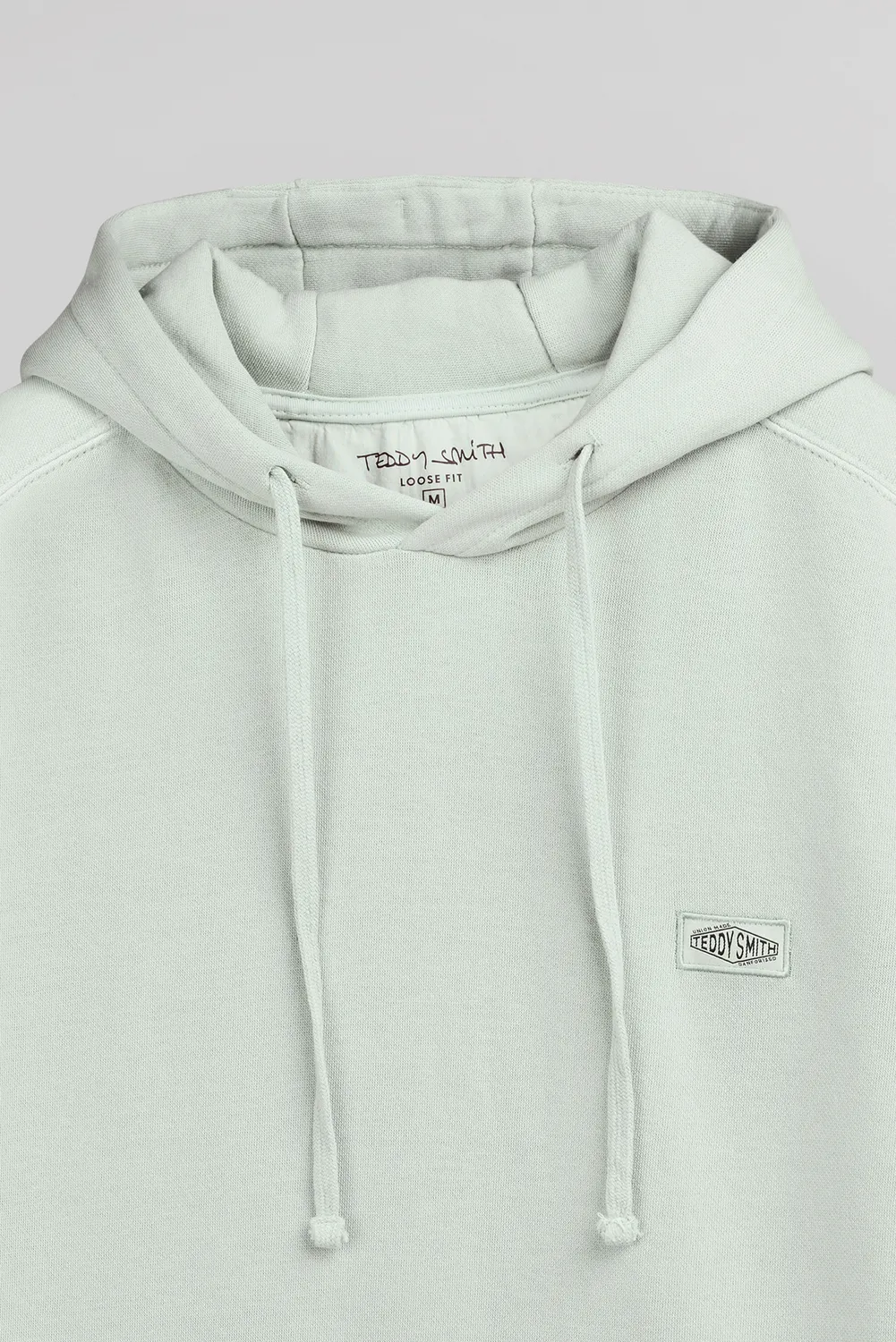 Teddy Smith S-Nateo Hoody felpa cappuccio salvia fleece uomo