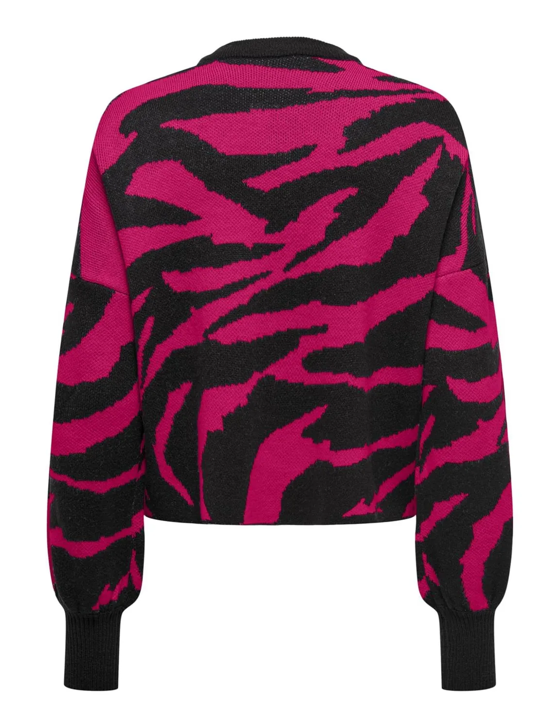 ONLY Onlhilla LS Jq Mix Box O-Neck RP Knt maglione L nero