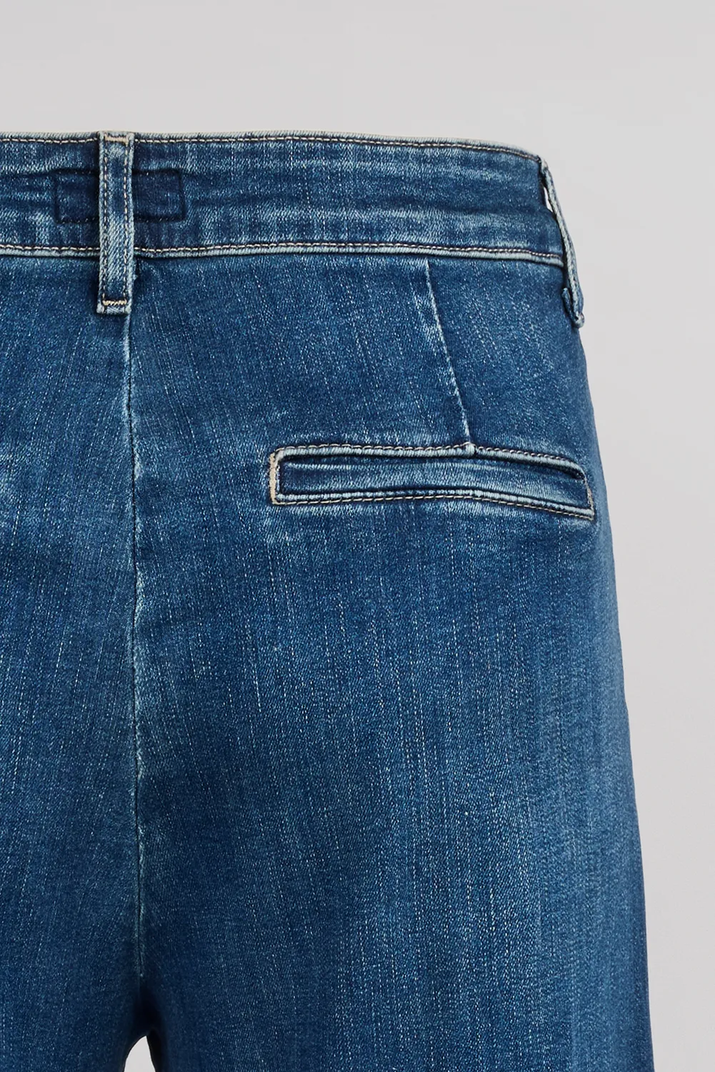 Teddy Smith P-Louisa Crop jeans donna blu wide leg