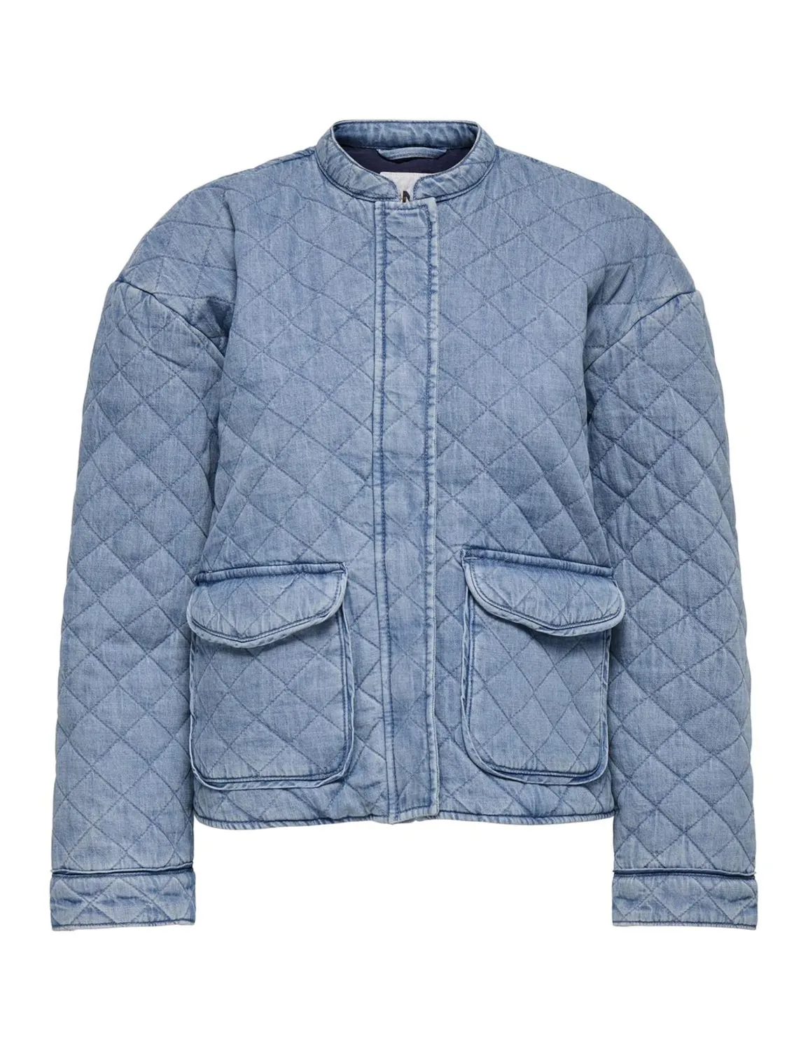 ONLY ONLHALLIE Giacca Trapuntata L Denim Scuro