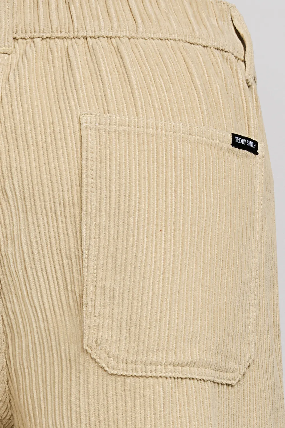 Teddy Smith P-York Pantalone Velluto Uomo Crema Cotone