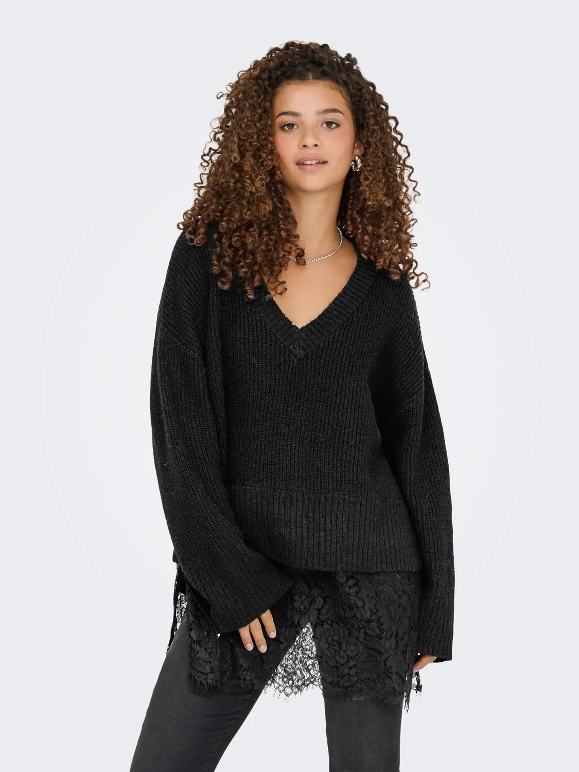 ONLY Onlvivia LS Life maglia donna M scollo a V