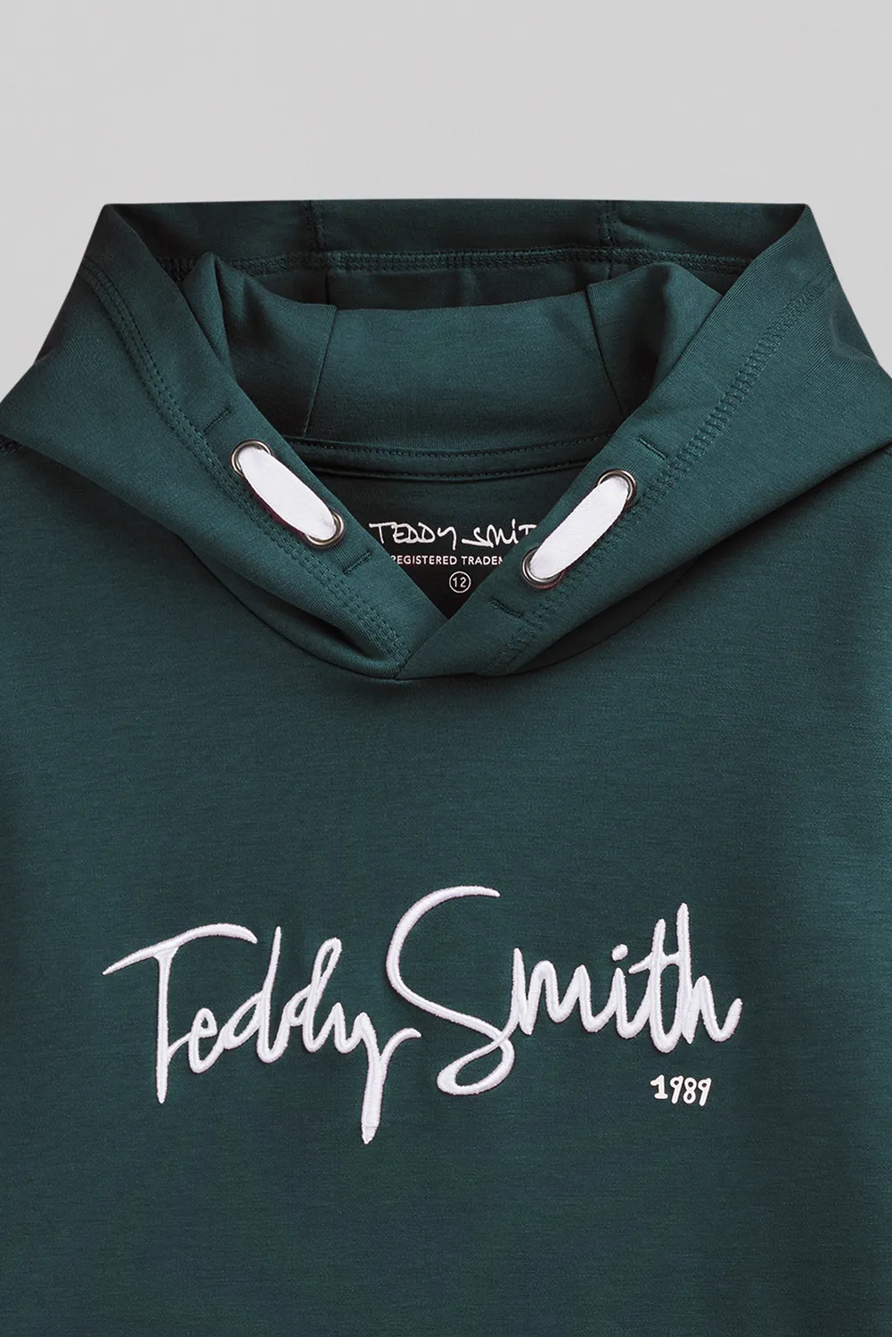Teddy Smith S-Evry Hoody JR felpa cappuccio verde pino