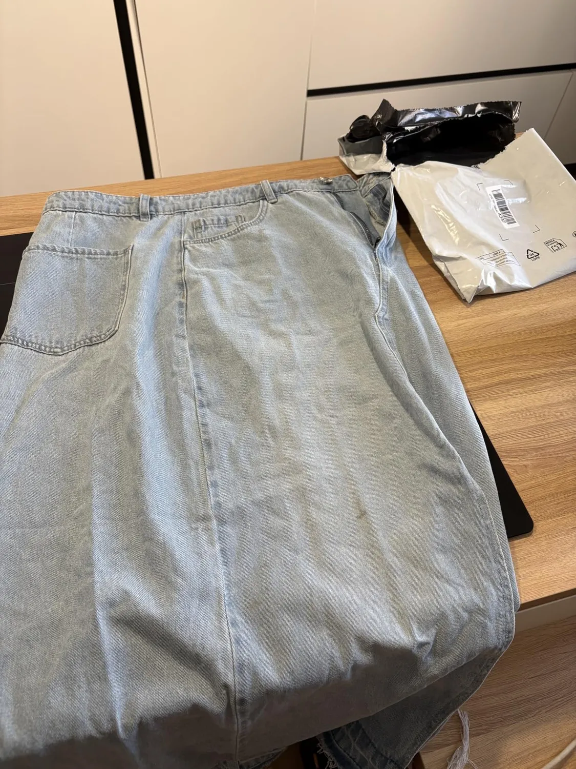 Only JdY Bella gonna jeans donna L blu chiaro spacco