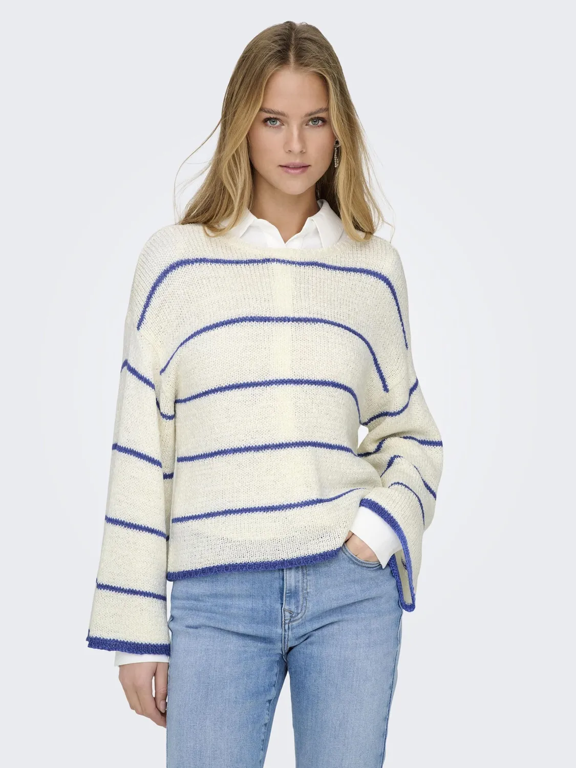 ONLY Onlgeena pullover maglia girocollo taglia XS