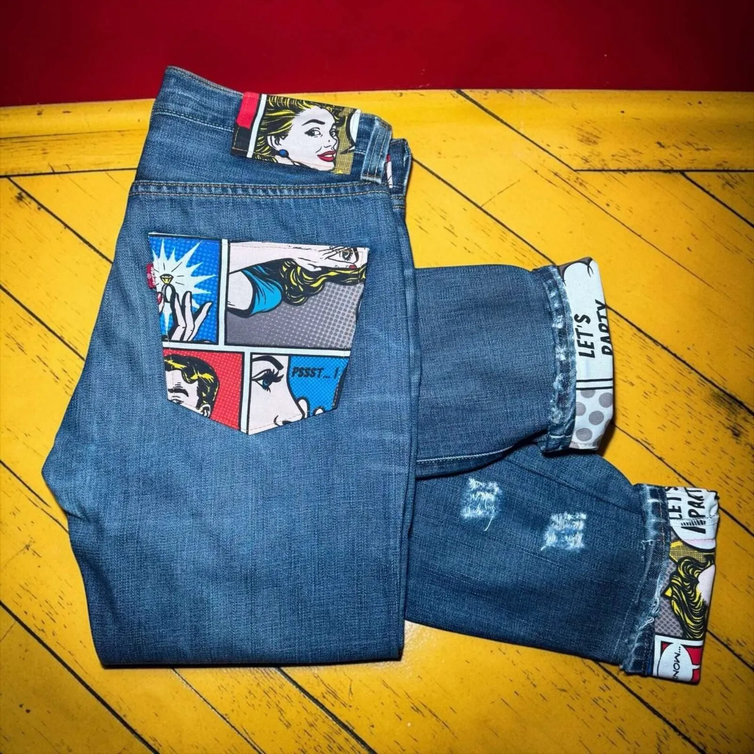 Levi’s Vintage Fumetti jeans tessuto vignette
