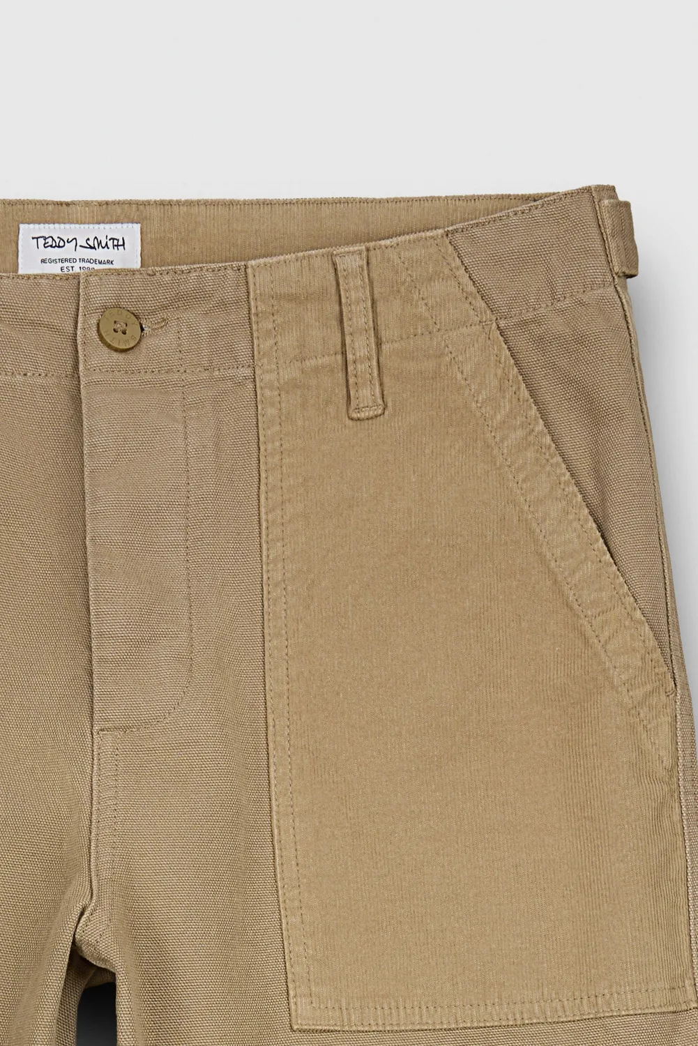 Teddy Smith P-Utility 2 Ton pantaloni beige uomo cotone