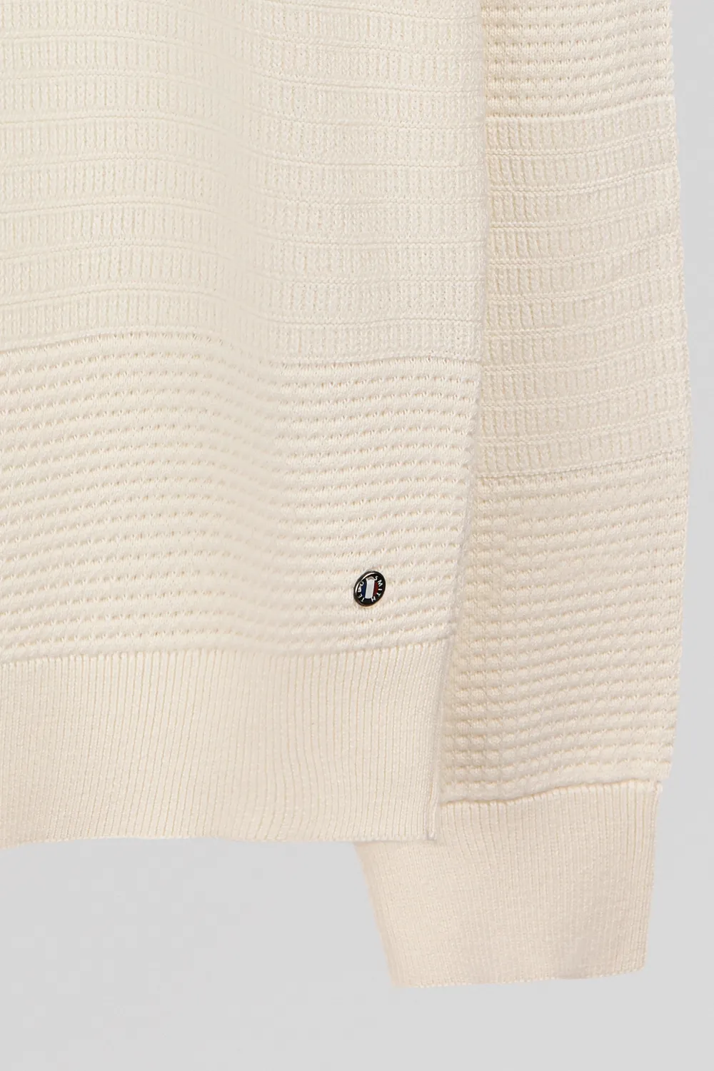 Teddy Smith P-Roni maglione uomo middle white cotone