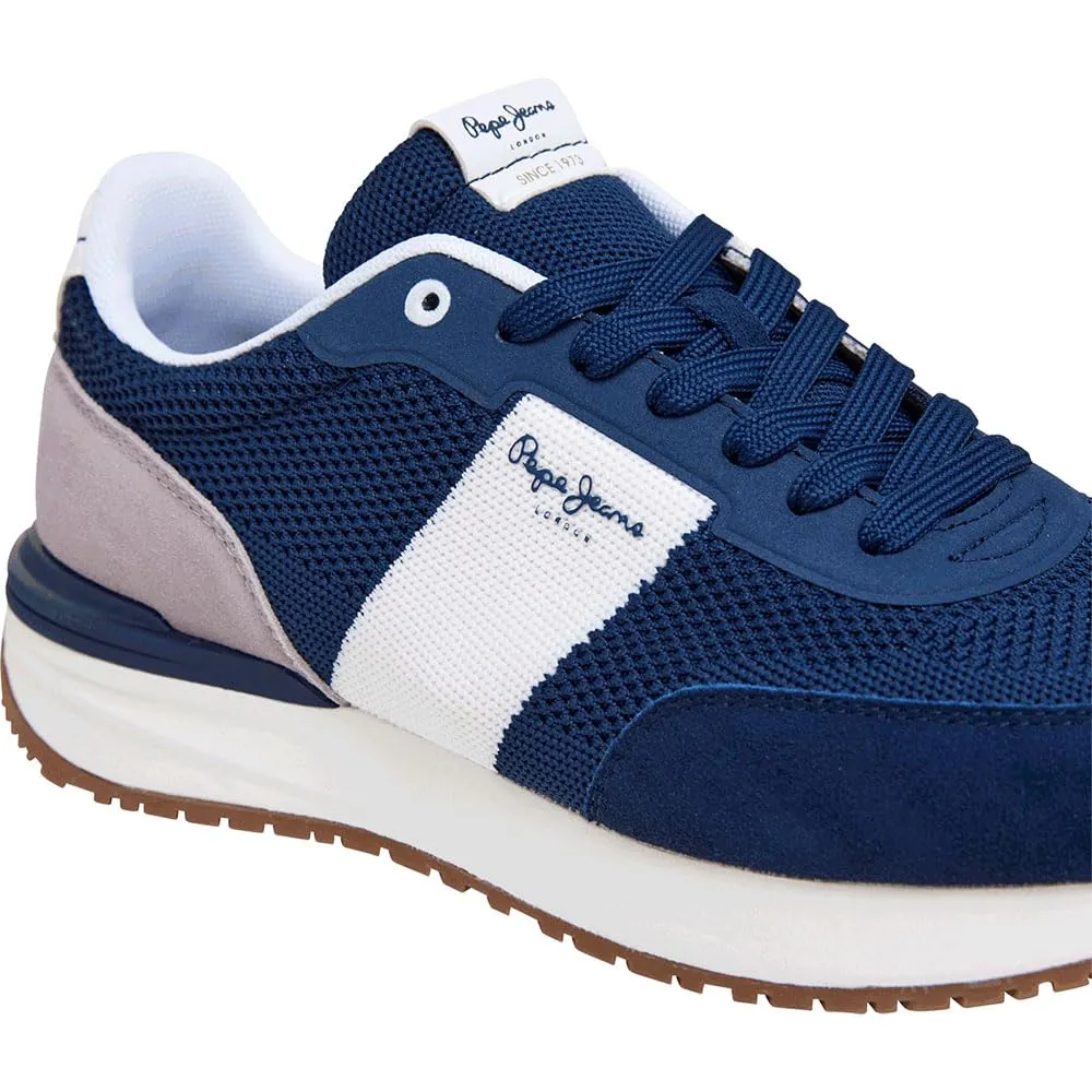 Pepe Jeans Buster Knit Sneakers Uomo Bianche memory foam