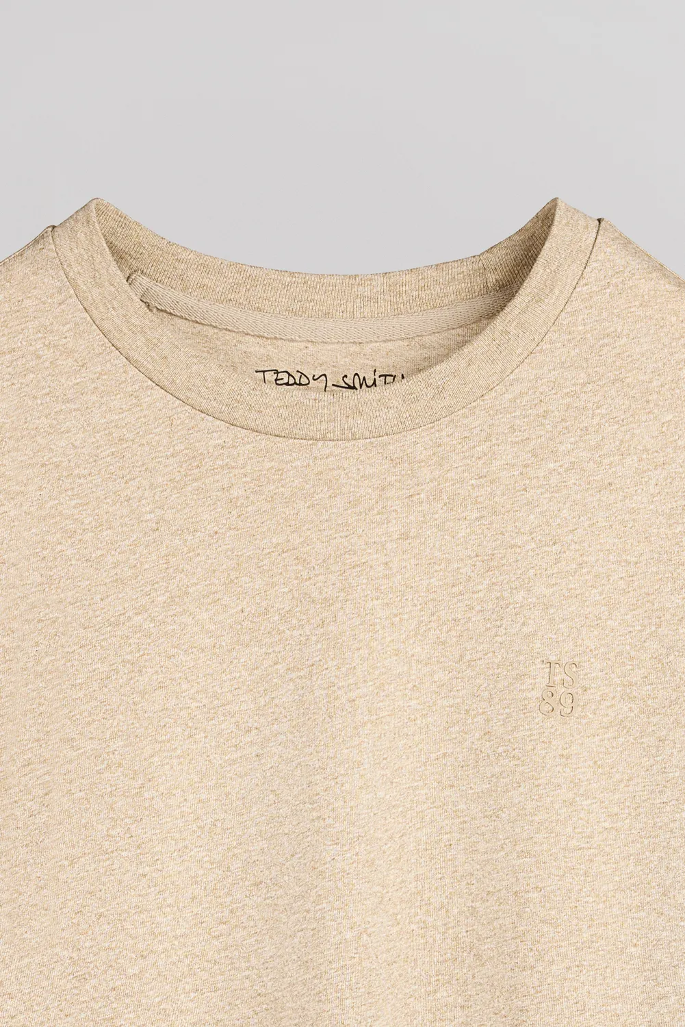 Teddy Smith T-Narvik MC t-shirt beige chine