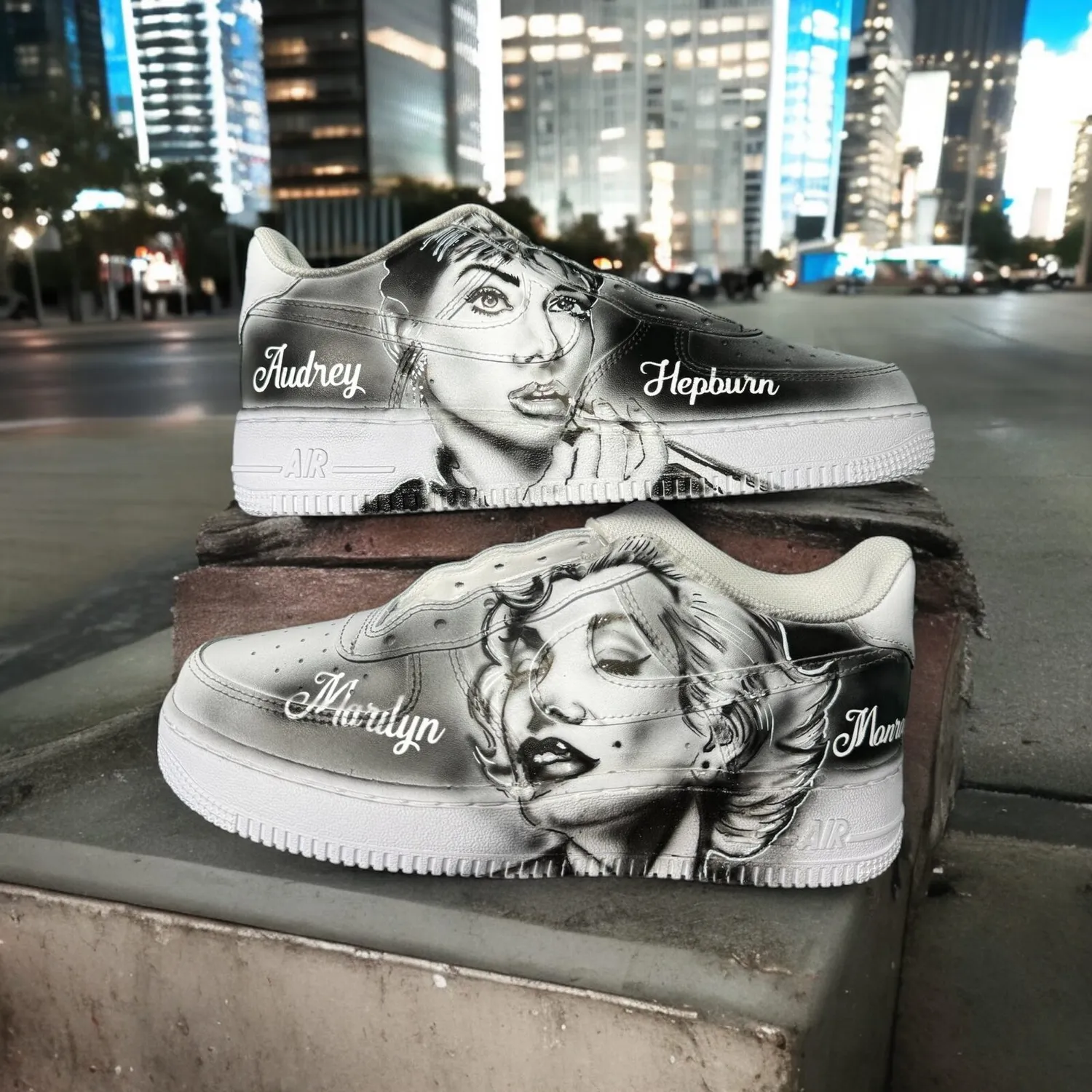 Nike Air Force 1 sneakers personalizzate Audrey Marilyn