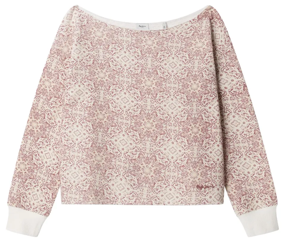 Pepe Jeans Gladys felpa bambina 10 anni girocollo stampa