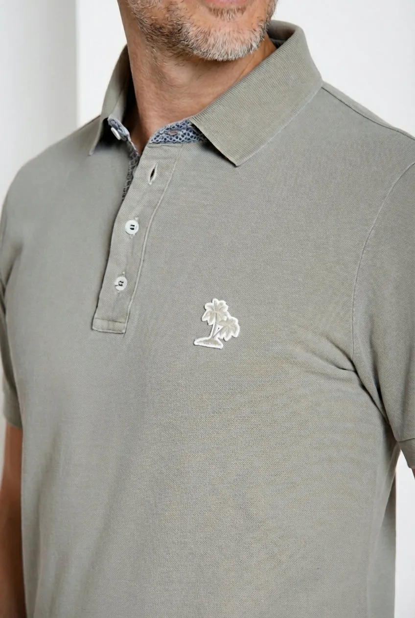 Mason's Leopardi polo uomo sabbia piquet cotone