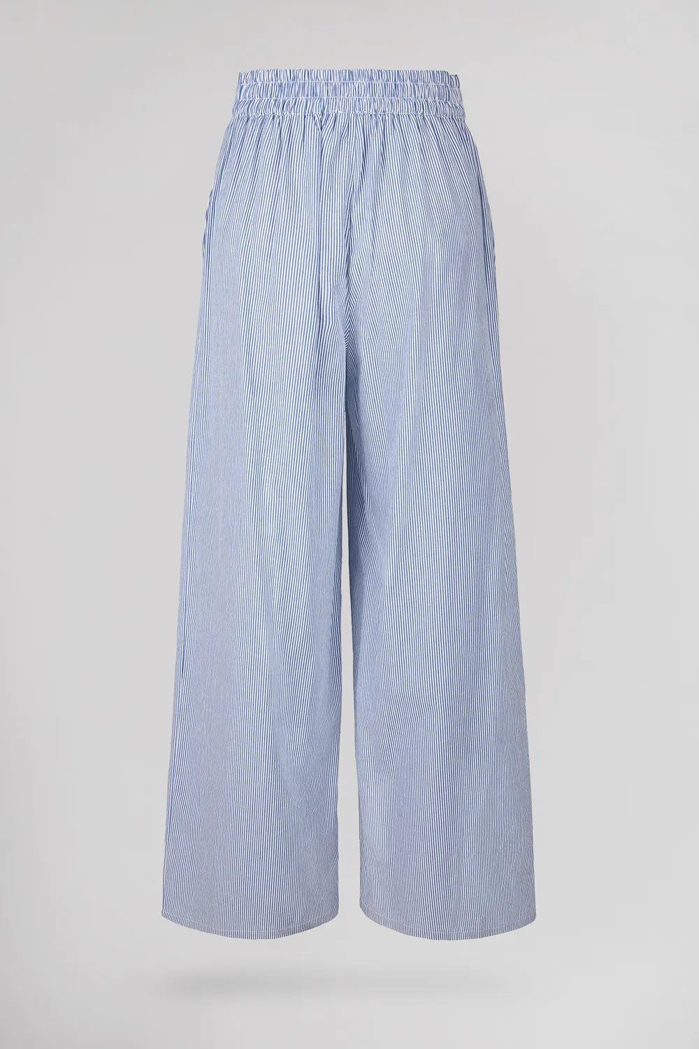 Teddy Smith P-Rebelle pantaloni larghi blu righe cotone