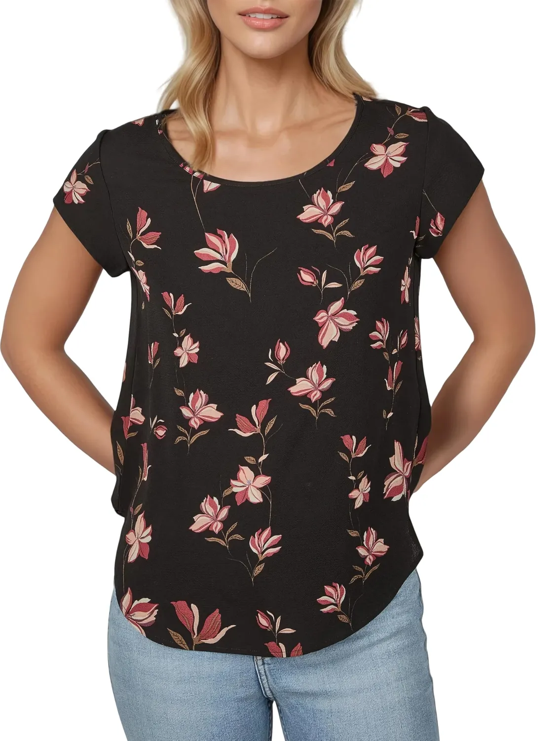 ONLY Onlvic maglietta girocollo donna manica corta