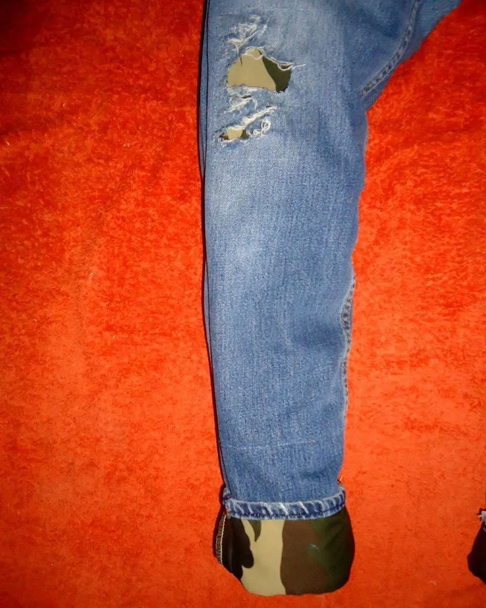 Never Say Never Levi’s Vintage Camouflage 04 Jeans Tessuto
