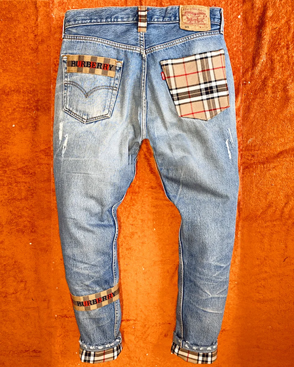 Levi's Vintage 2121 jeans check beige