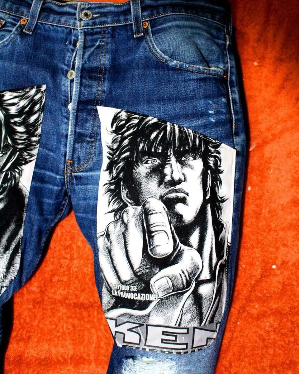 Levi's Vintage jeans personalizzato Kean guerriero