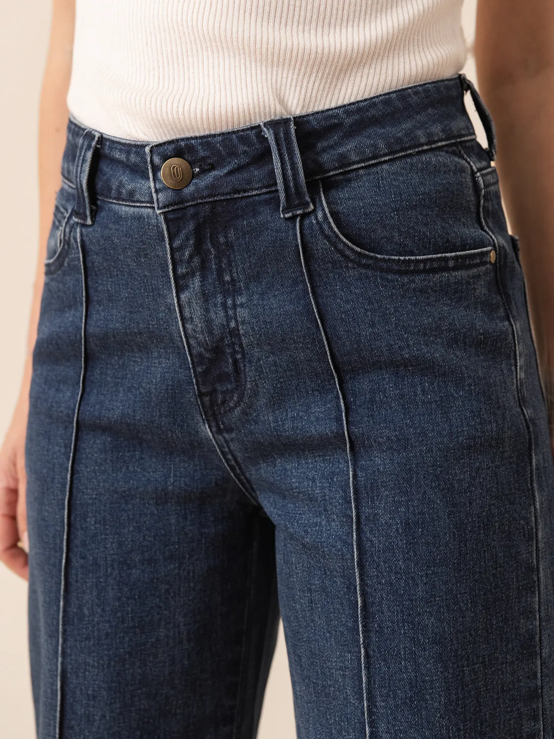 Oraije Faustinette jeans flare blu scuro