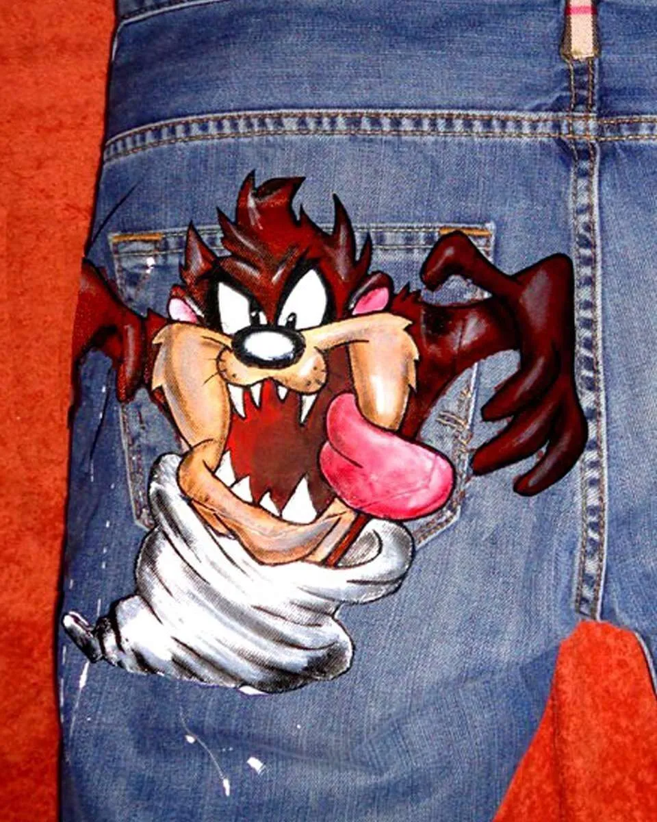 Never Say Never Levi's Vintage Taz jeans tessuto check