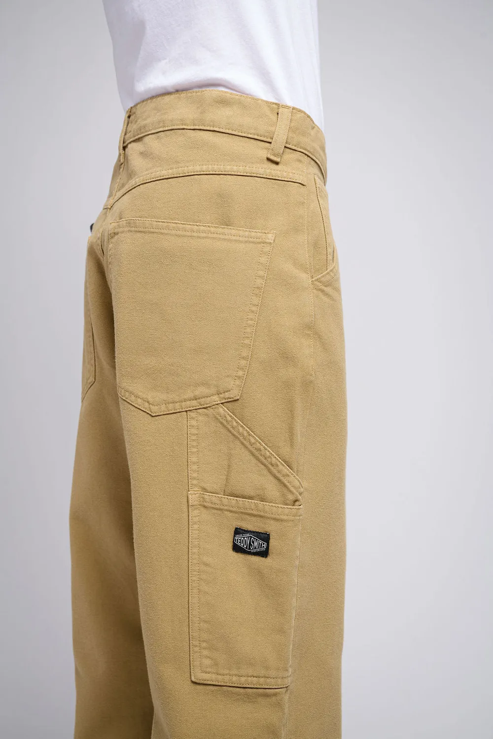 Teddy Smith Carpenter Canva pantalone beige canvas