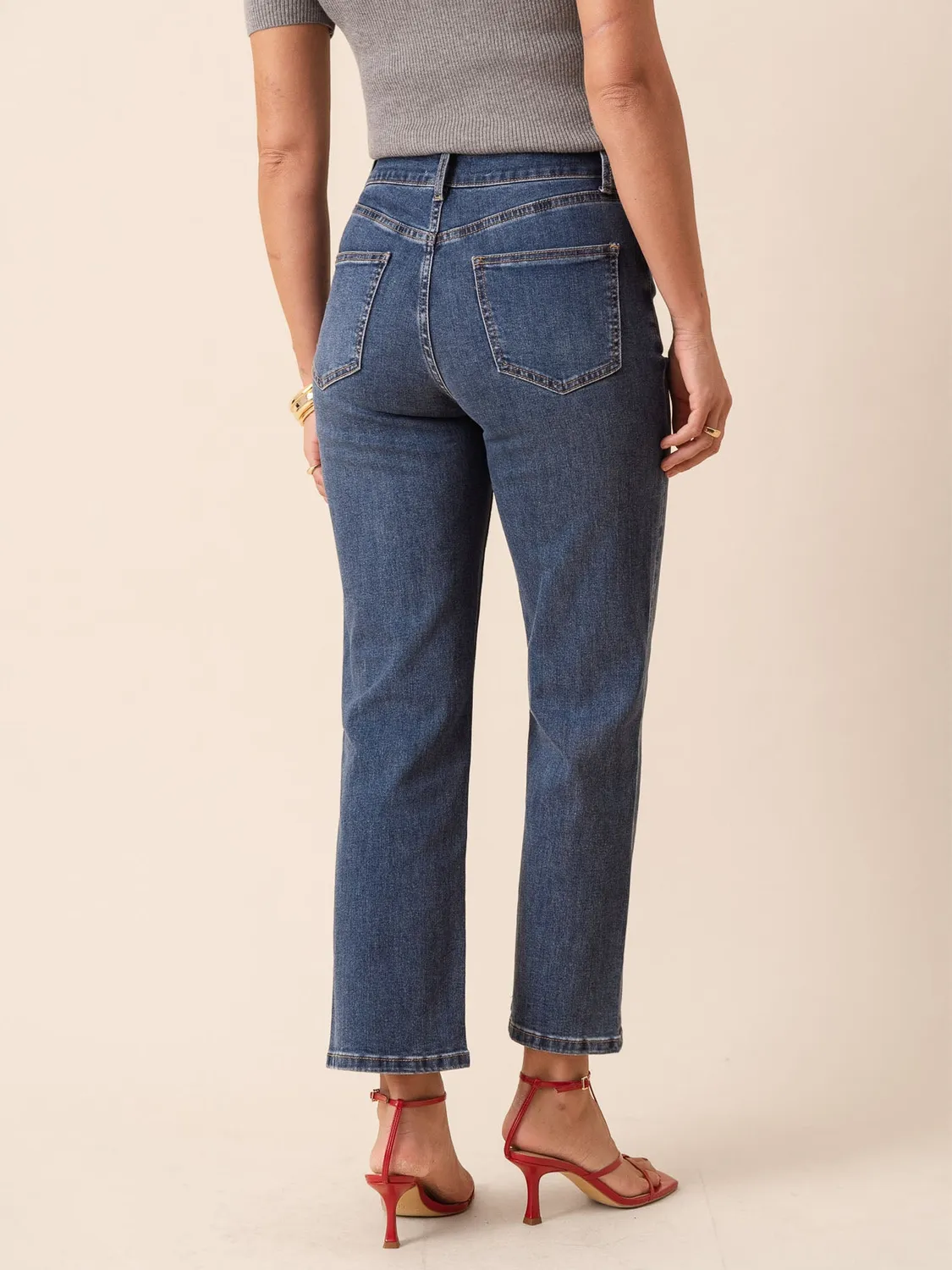 Oraije Solange jeans dritti blu scuro