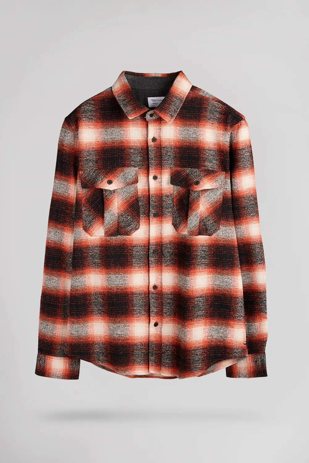 Teddy Smith C-Peak Camicia Quadri Arancione Uomo