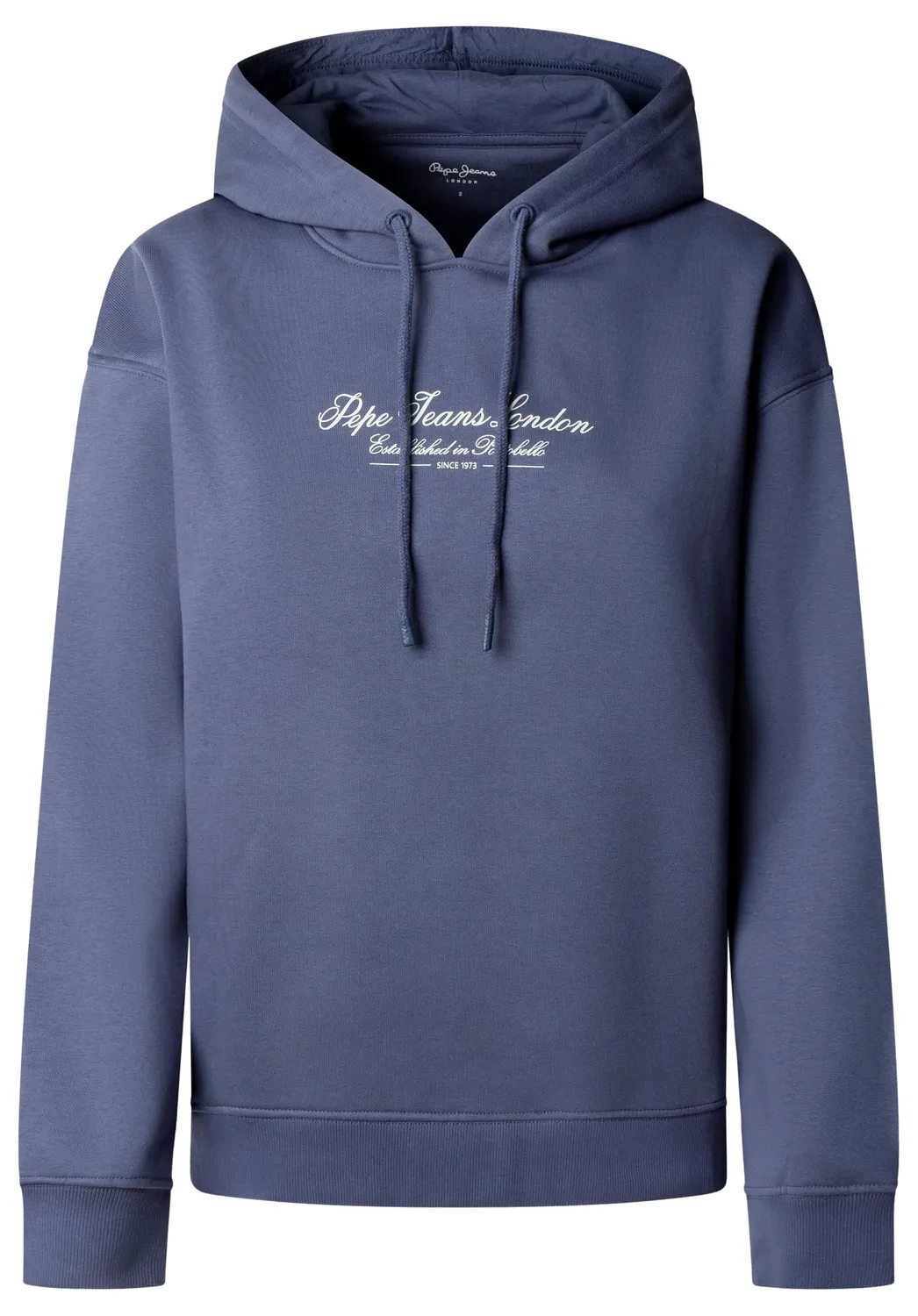 Pepe Jeans Center Logo Hoodie felpa donna cappuccio stampa