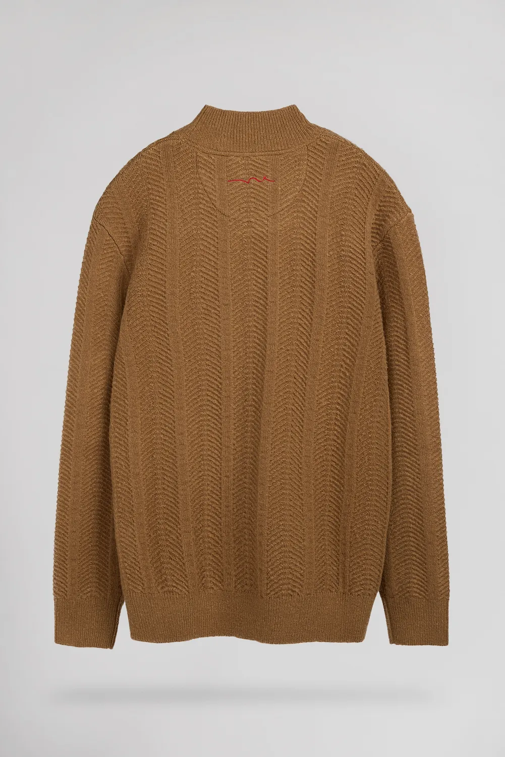 Teddy Smith P-Bacary maglione collo alto nocciola uomo