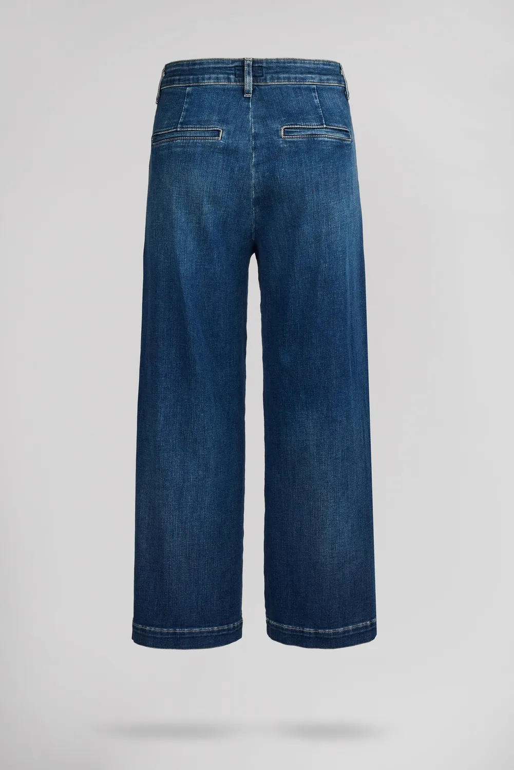 Teddy Smith P-Louisa Crop jeans donna blu wide leg