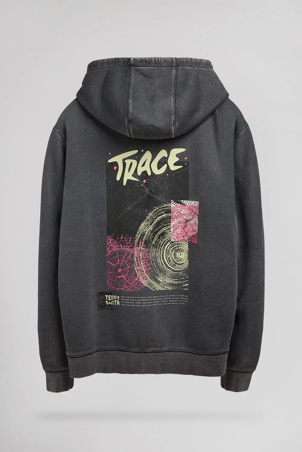 Teddy Smith S-Move Hoody felpa grigio uomo cappuccio