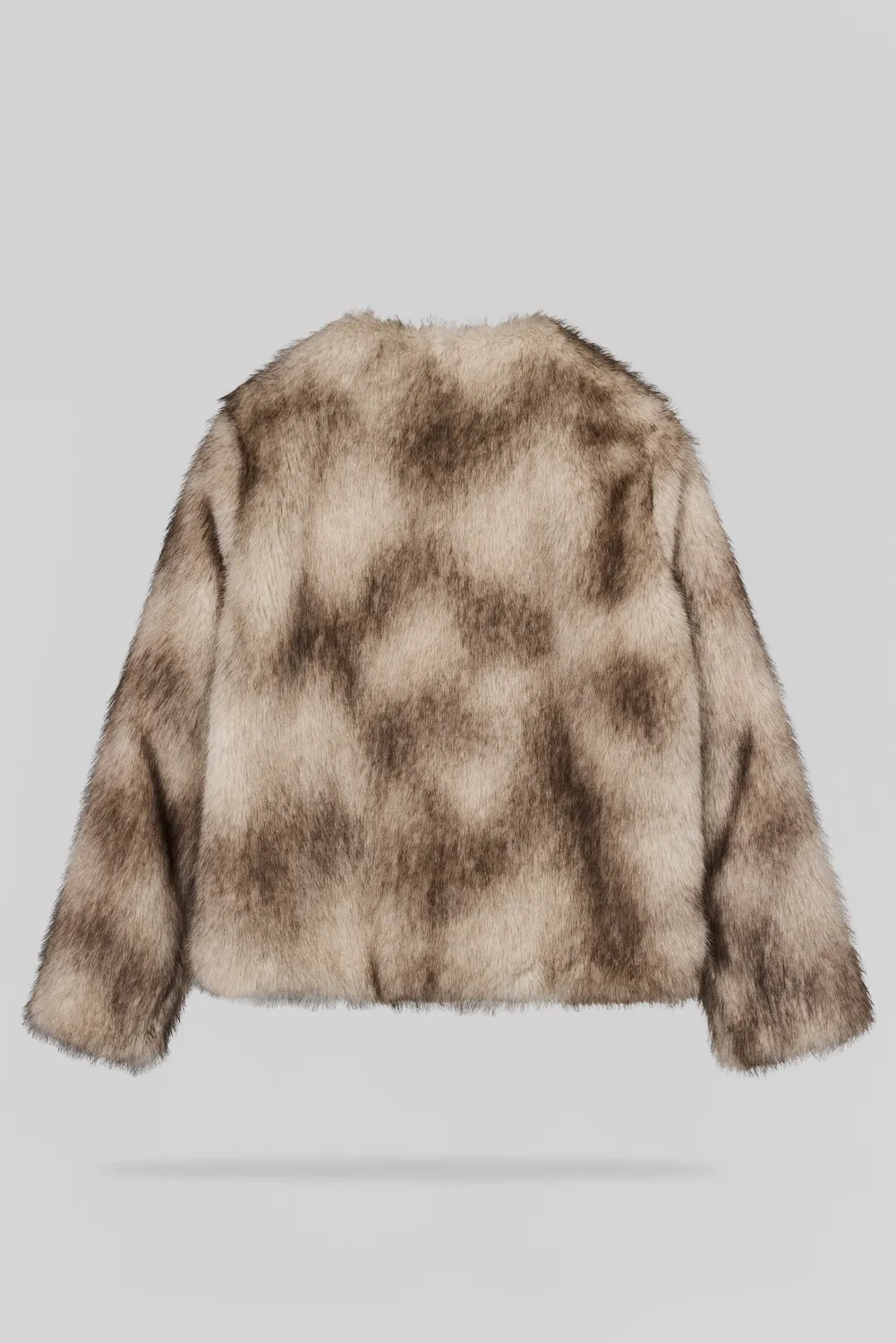 Teddy Smith M-Valou cappotto avorio pelliccia sintetica