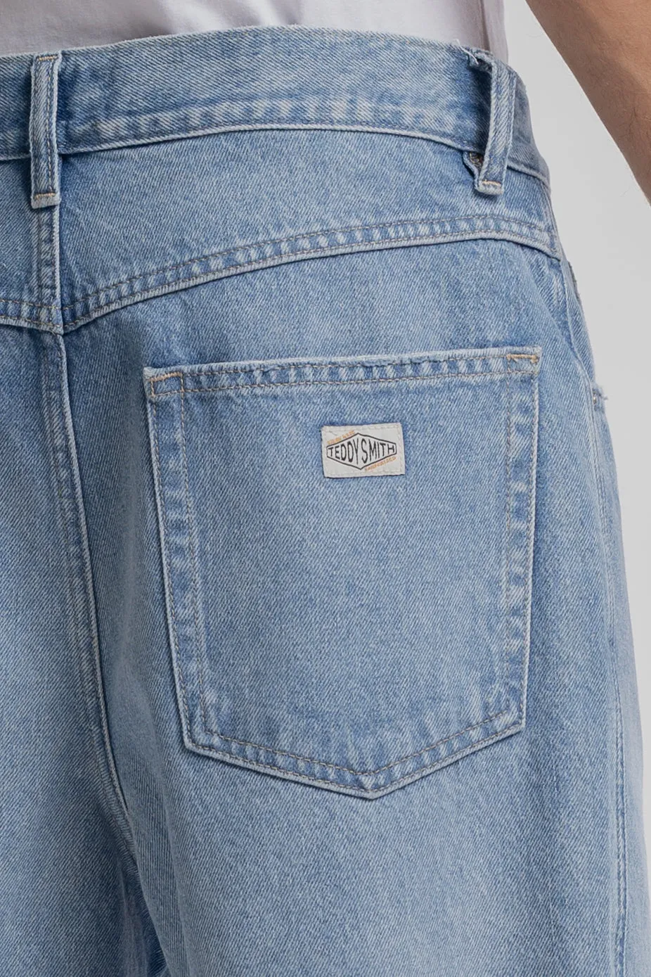 Teddy Smith S-Axel shorts uomo denim indaco chiaro