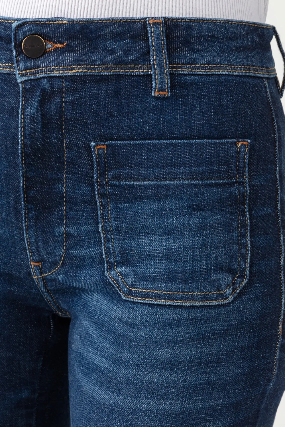 Acquaverde Charlotte jeans bootcut Dark Wash vita media