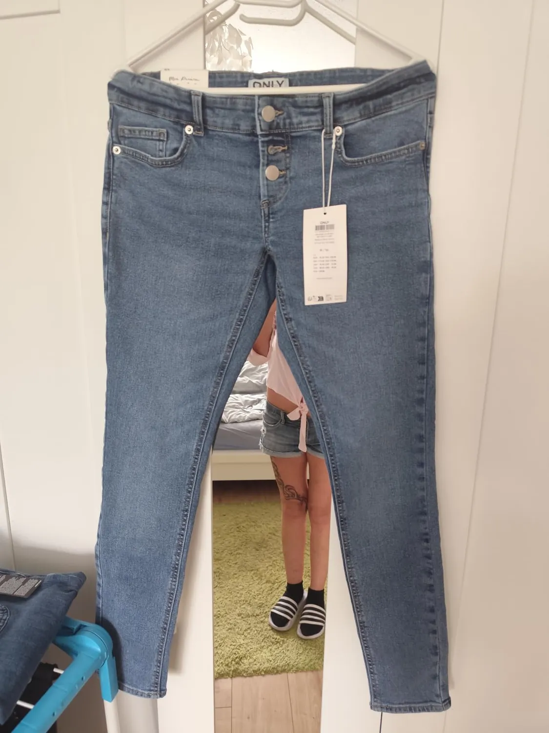 ONLY Onlhush Skinny jeans neri 36/M lungo bottoni