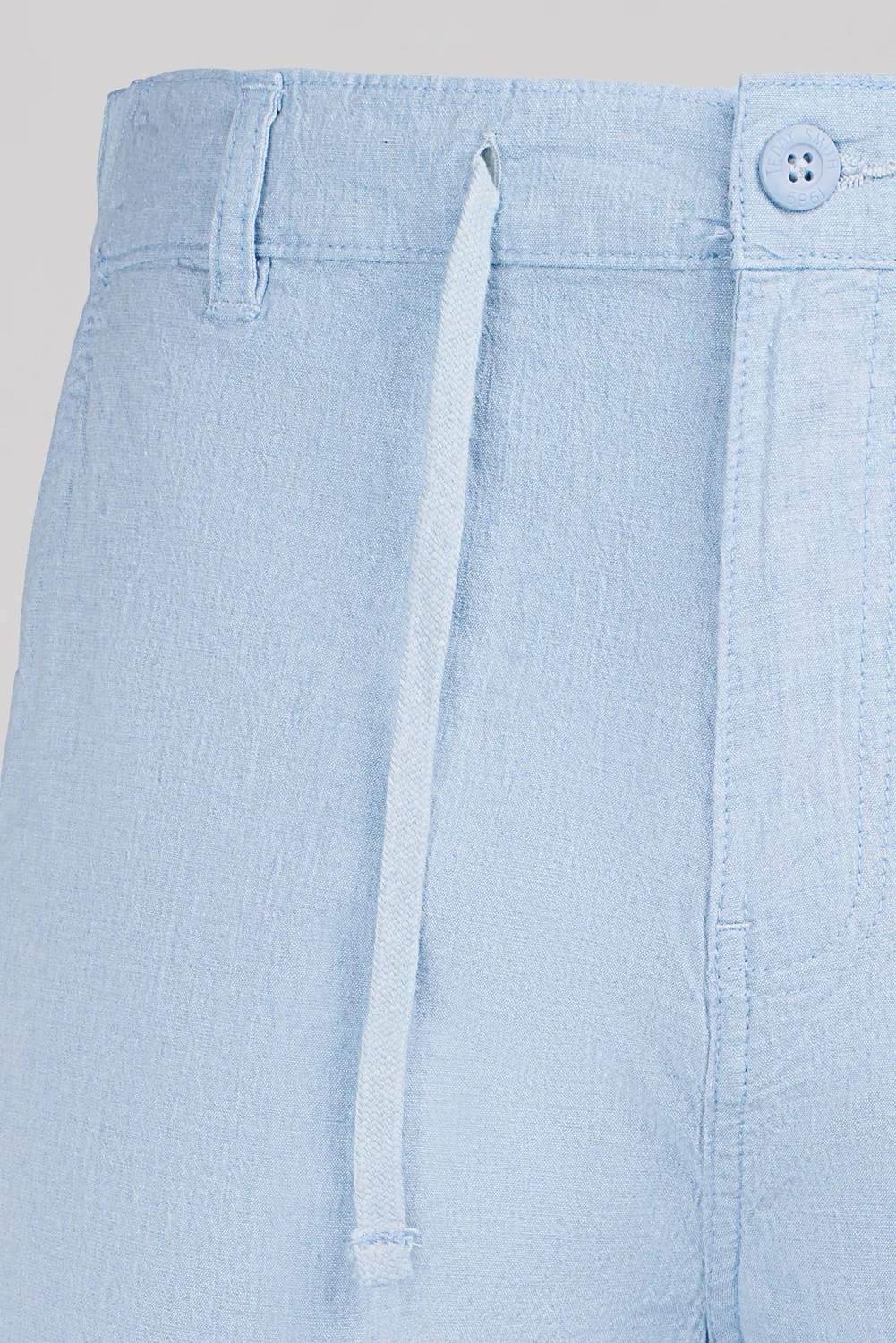 Teddy Smith S-Linen Chino S shorts uomo Pastel Blue lino